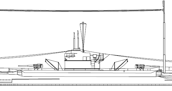 Корабль IJN I-2 [Submarine] (1927) - чертежи, габариты, рисунки